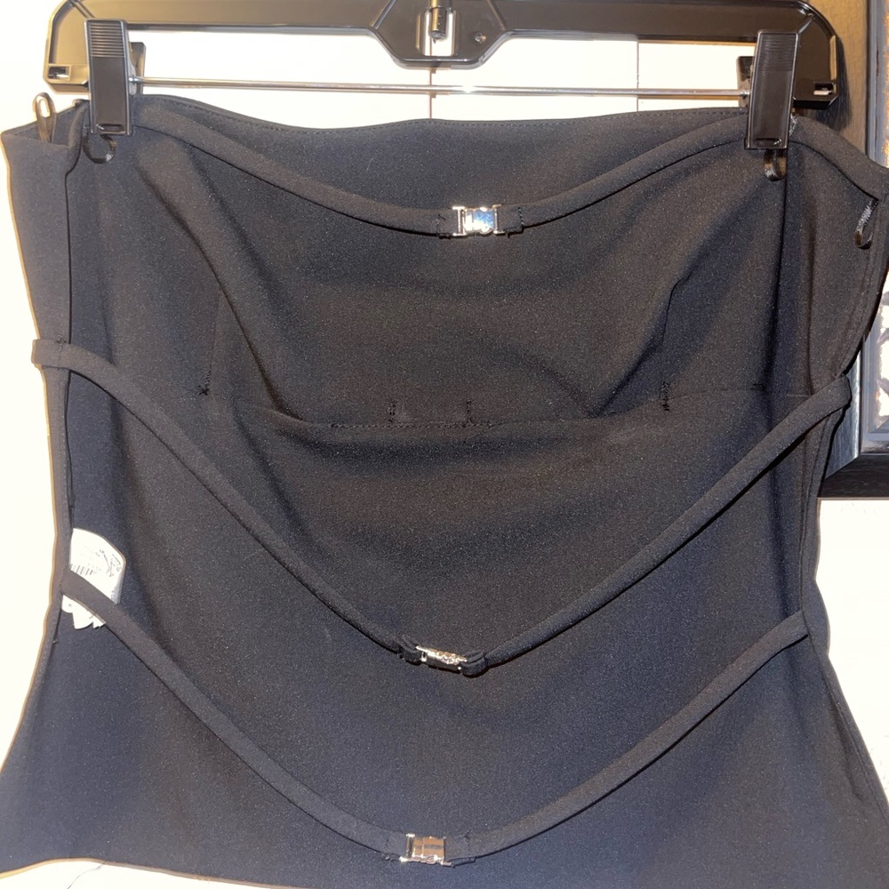 NWOT Zara Black Strapless Top - Picture 2 of 3